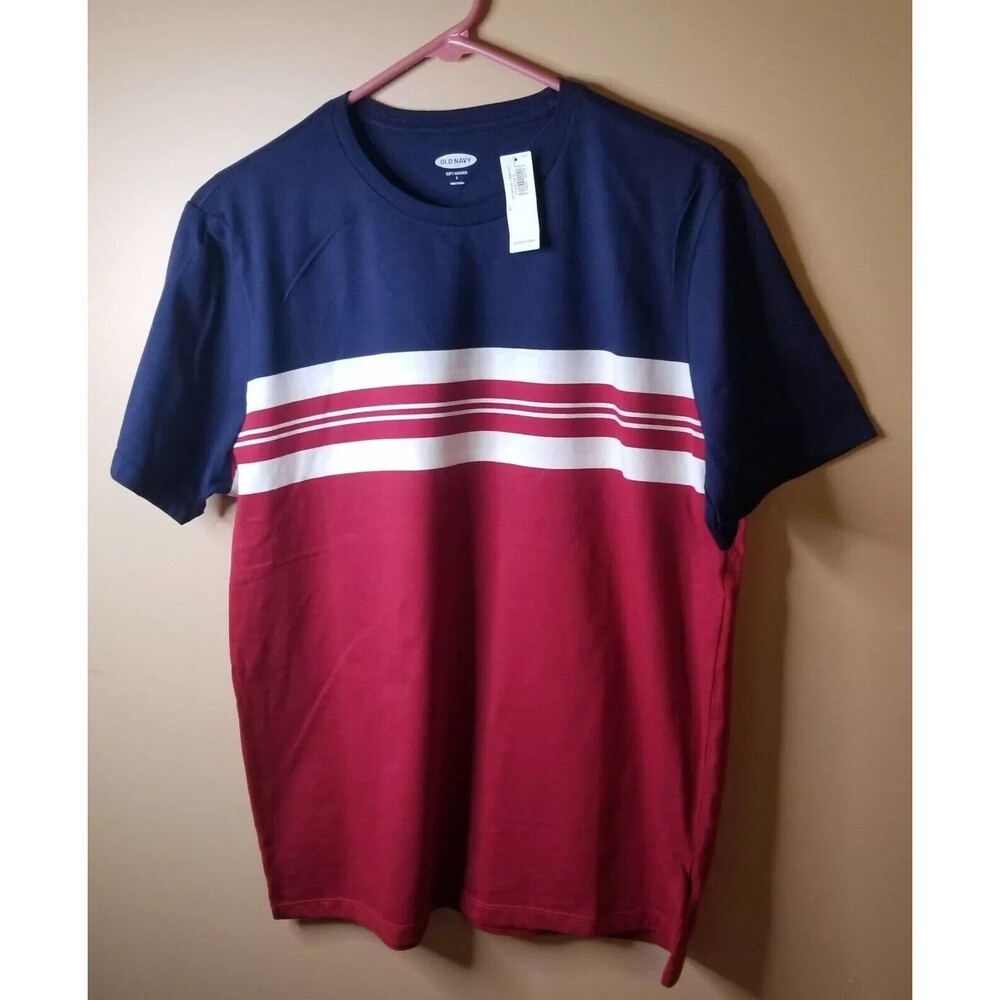 OLD NAVY Soft Washed Striped Crew-Neck T-Shirt for Men